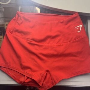 Gymshark Red Women's Athletic Shorts